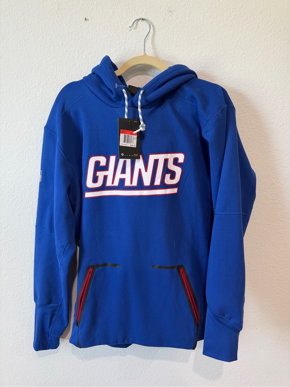 Nike Blue New York Giants Pullover Hoodie